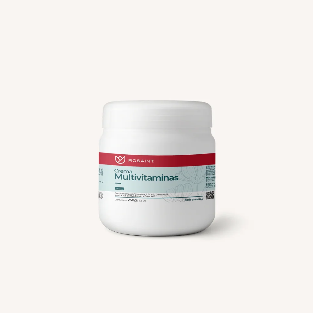 Crema multivitaminas facial, presentación 250g