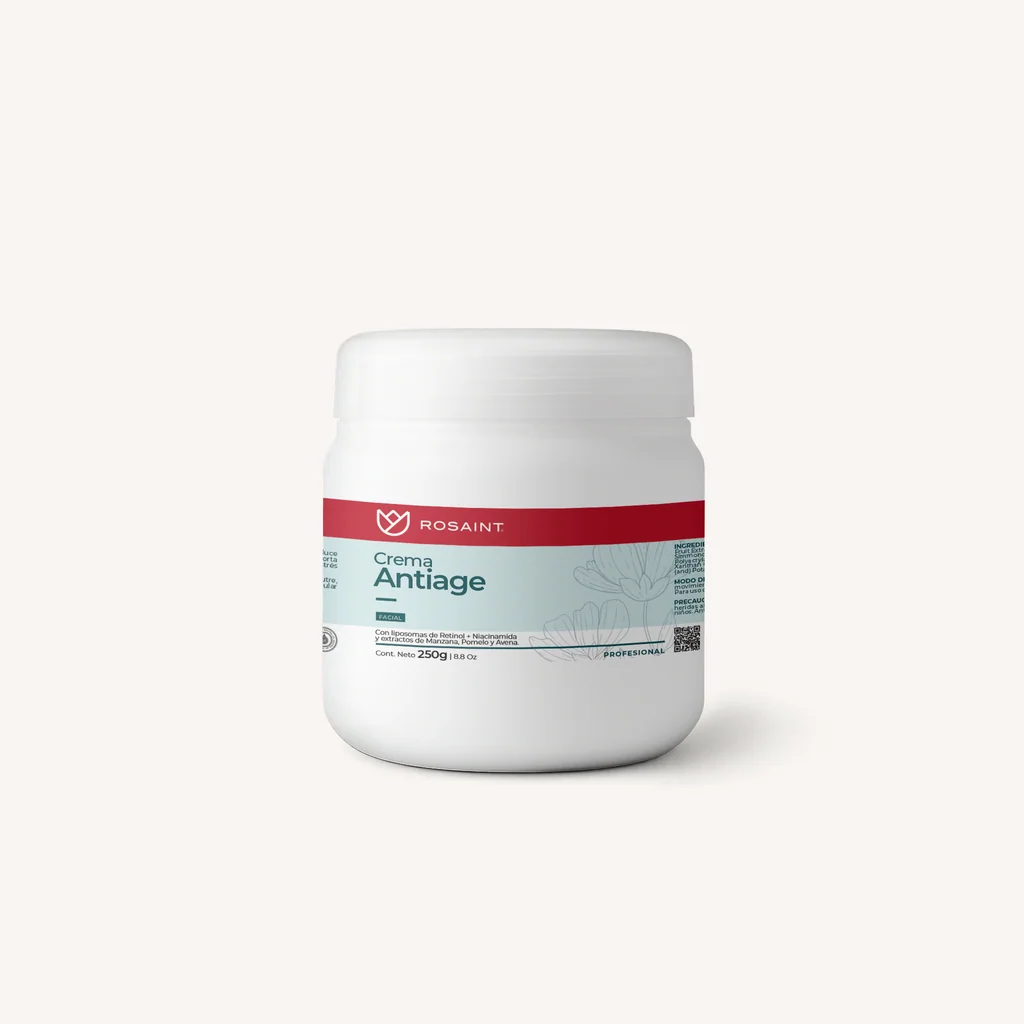 Crema antiage facial, presentación 250g
